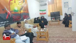 دیدار مسئول نمایندگی ولی فقیه در سپاه شهرستان ایرانشهر با بسیجیان حوزه حدیث&nbsp;