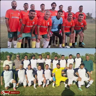 برگزاری دیدارمنتخب فوتبال پیشکسوتان هندیجان مقابل پیشکسوتان شهید صالحی رامشیر