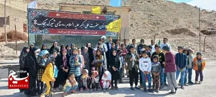 برپایی ایستگاه صلواتی به همت موکب حضرت علی اکبر(ع) در روستا شیرگ ججگ درمیان