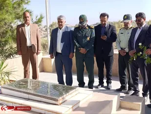 آغاز برنامه های هفته دولت در شهرستان خوسف با تجدید میثاق با شهدا