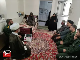 سرکشی و بازدید فرمانده ناحیه مقاومت بسیج شهرستان شاهرود از بخش بیارجمند + تصاویر