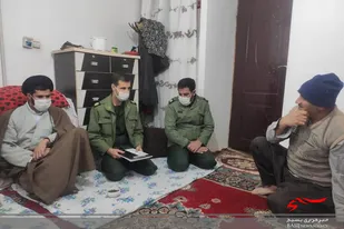 سرکشی مسئولان سپاه قهاوند از ۵۰ خانواده رزمنده