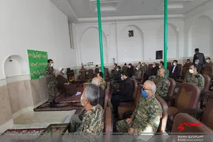 دیدار بسیجیان فامنین با امام جمعه شهرستان