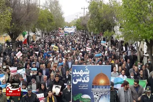 حضور باشکوه و بی نظیر مردم شهرستان نهاوند در راهپیمایی روز جهانی قدس