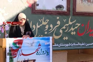 پیام تقدیر دختر شهید سلیمی فرد به سردار کشاورز