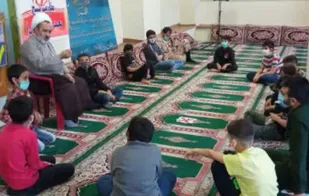 برپایی حلقه صالحین در پایگاه بسیج محمد رسول الله(ص)