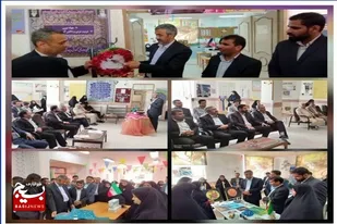 نواخته شدن زنگ فرهنگ کار در هنرستان دکتر حاجی زاده شهرستان هامون بمناسبت هفته کار و کارگر
