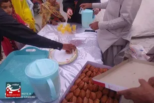 ایستگاه صلواتی در مهرستان برپاشد