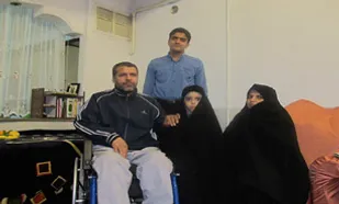 فرزند جانباز بودن افتخاری بزرگ است/ تیری که همسرم خورد بر قلب من نشست