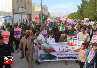 خروش مردم تنگستان درراهیپمایی روز بصیرت