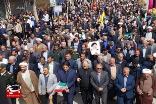 حمایت مردم بصیر شهرستان درگزین از مظلومین فلسطین