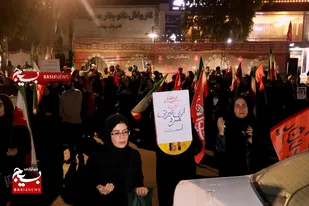 قیام و تجمع پرشور مهدوی مردم زیتون کارمندی اهواز