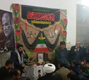 برگزاری یادواره خانگی شهید غلامرضا گلستانی در شهرستان راور