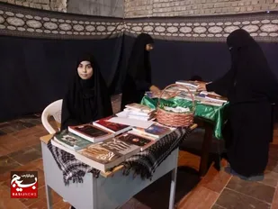 پاتوق مطالعه و میز امانت کتاب همزمان با شب&zwnj;های محرم در پایگاه حنانه قم
