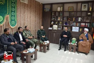 دیدار مسئولان شهرستان شاهرود با فرمانده ناحیه مقاومت بسیج این شهرستان
