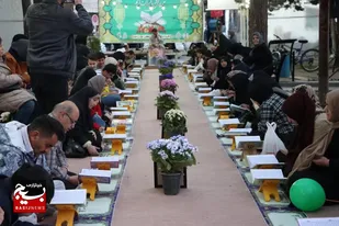 برگزاری محفل انس با قرآن کریم در پارک شهید چمران ملایر
