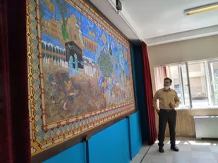 بازدید اعضای بسیج حوزه 9 خواهران حضرت مریم از نمایشگاه مهدویت