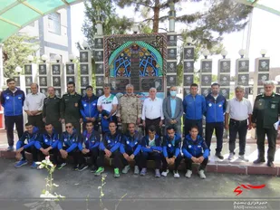 دیدار شرکت&zwnj;کنندگان در اردوی تیم ملی دو استقامت با فرمانده سپاه خوی