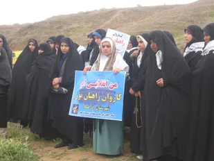 حضور کاروان راهیان نور آق قلا درسرزمین های نور