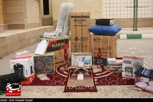 بسیجیان سرخه لبخند شادی بر لب های زوج های جوان نشاندند