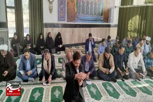 برگزاری مراسم پر فیض زیارت عاشورا به مناسبت گرامیداشت شهادت سید حسن نصرالله در بخش زند