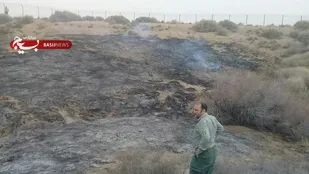 ۲ هکتار از سایت پرورش آهو چشمه گل تربت&zwnj;جام طعمه حریق شد