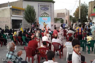 جشن ولادت امام رضا (ع) در زمین شهری همدان