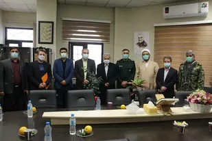دیدارمسئولان قلعه نو با فرمانده ناحیه حضرت روح&zwnj;الله