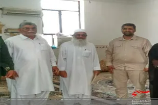 دیدار فرمانده ناحیه سپاه دلگان با امام جمعه اهل سنت این شهرستان