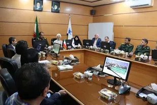 مراسم تکریم و معارفه فرمانده بسیج کارمندان