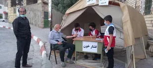 برپایی ایستگاه سلامت در شاهرود