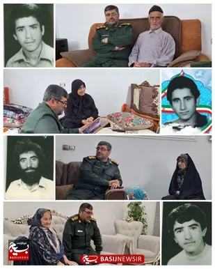 دیدار فرمانده سپاه آمل با خانواده شهدای منطقه پائین خیابان لیتکوه