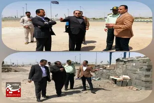 بازدید فرماندار زاهدان از پروژه ساماندهی حاشیه میدان سربازان گمنام