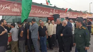 بازدید مسوولان استان از مواکب پذیرایی زائران امام شهید در اتوبان قزوین زنجان