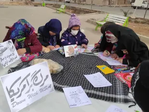برنامه مختص کودکان به مناسبت سالروز شهادت حاج قاسم در پایگاه بنت الهدی حوزه زینبیه