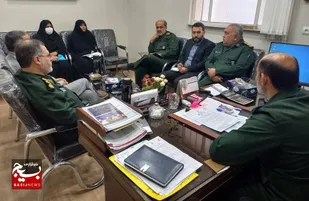 هم افزایی مسئولان سپاه ولی عصر(عج) خوزستان برای برپایی نمایشگاه دفاع مقدس