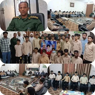 دیداردانش آموزان جاسکی با امام جمعه شهرستان