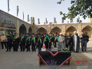 آئین سیاهپوشان آستان مقدس امامزاده حسین (ع) قزوین برگزار شد