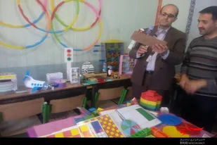 افتتاح اتاق بازی در دبستان طالقانی و محمود کاظمی همدان