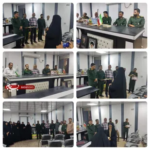 مراسم تکریم و معارفه فرمانده حوزه مقاومت حضرت خدیجه(س) برنطین برگزار شد