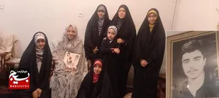 دیدار خواهران پایگاه شهید حاج موسایی با خانواده معظم شهدا