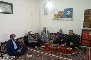 دیدار مسئولان سپاه کبودراهنگ با خانواده شهید سلطانی