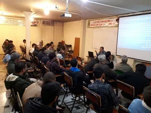 برگزاری کلاس دشمن شناسی برای بسیجیان گردان ۱۰۳ امام حسین(علیه السلام)