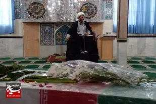 استقبال از پیکر شهید گمنام در خوشاب/کاهش فاصله واقع&zwnj;گرایی و آرمان&zwnj;گرایی از مهم&zwnj;ترین شاخصه&zwnj;های شهداست+عکس
