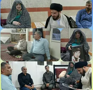 دیدار بسیجیان پایگاه شهیدانصاری پیشوا با خانواده شهید کیلانی مقدم