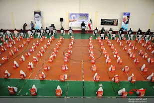 مرحله سوم رزمایش کمک مومنانه سازمان بسیج دانش آموزی استان زنجان در قاب تصویر