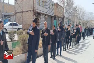 برگزاری مراسم عزاداری و سینه زنی سالروز شهادت حضرت علی(ع) در گیان