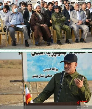حضور استاندار بوشهر در آیین کلنگ زنی روستای لیلتین