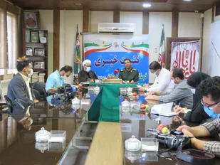 نشست خبری فرمانده سپاه آبیک به مناسبت هفته دفاع مقدس