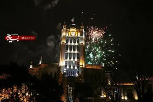 نورباران آسمان تبریز به مناسبت عید بزرگ مبعث